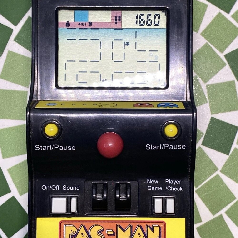 Pac-Man Handheld Electronic Game MGA Namco Vintage